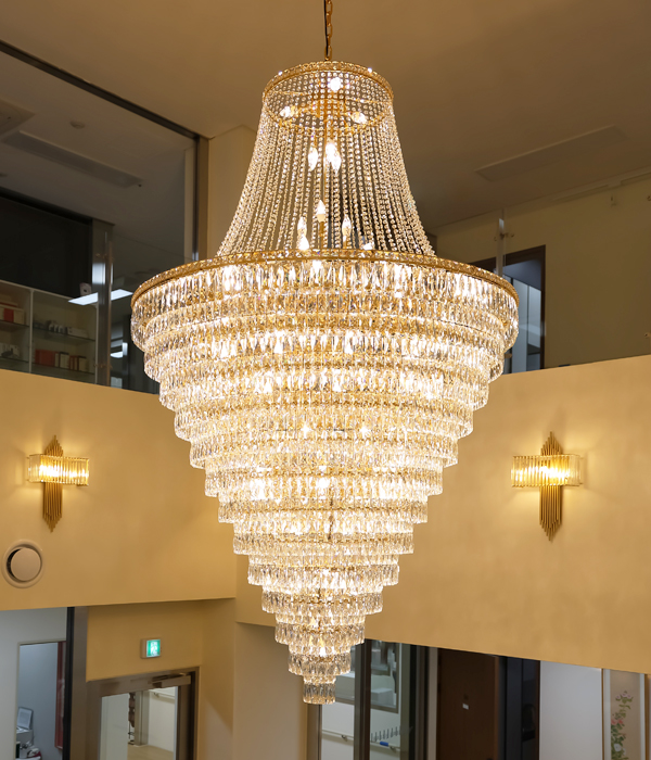 리프 75등 로비조명 크리스탈조명 대형샹들리에 크리스탈샹들리에