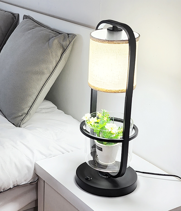 루이나 단스탠드, 무드조명, 침실스탠드 (블랙)